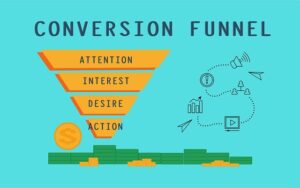 Free Conversion Funnel Sales Process illustration and picture